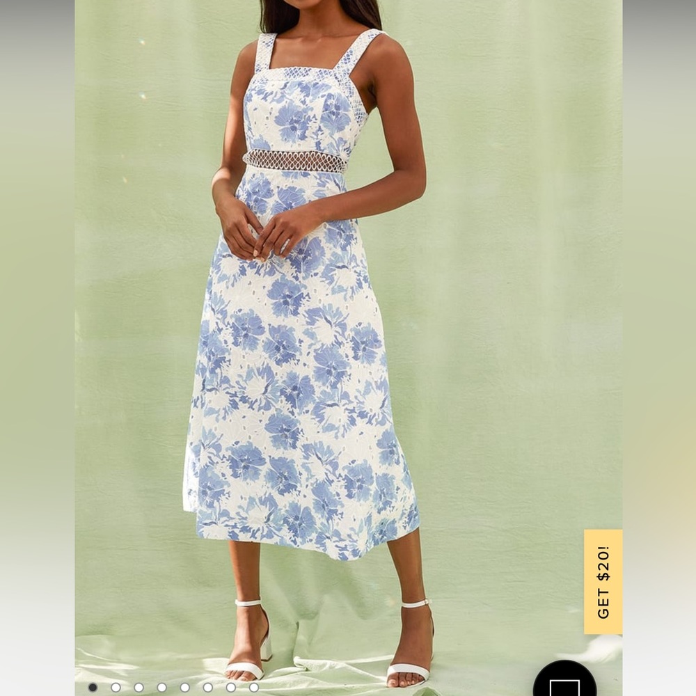 LULU’S Floral Print Dress